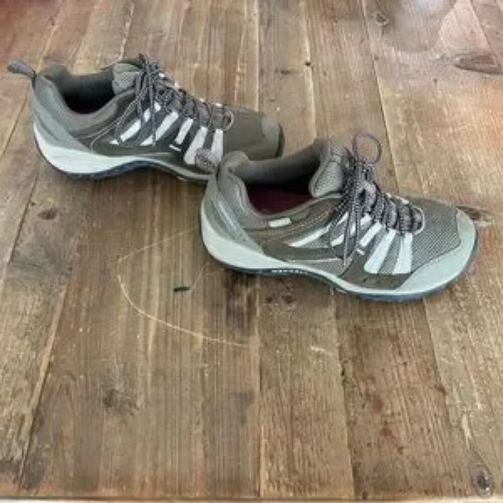 MERRELL Hiking Shoes Waterproof Shoes Women’s Payette Shoes Olive Size 9 - Picture 9 of 10